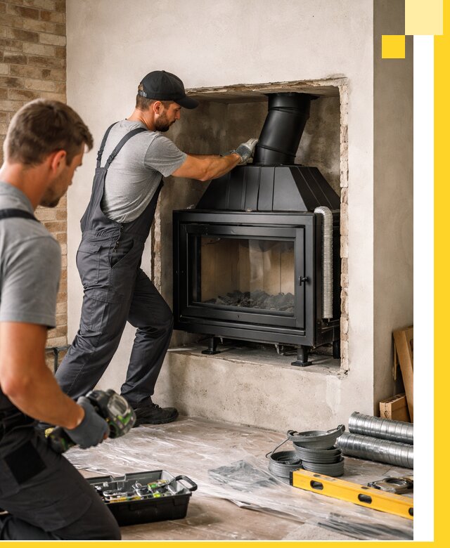 Установка каминных топок в Волгограде: монтаж, подключение