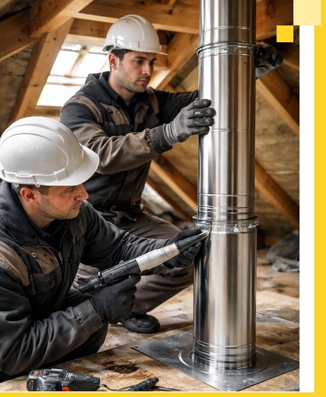 Монтаж дымоходов для каминов в Волгограде с гарантией качества