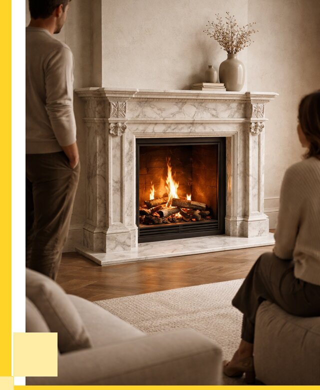 Мраморные камины под ключ в Волгограде от 259775 р. | ЭриданВлг