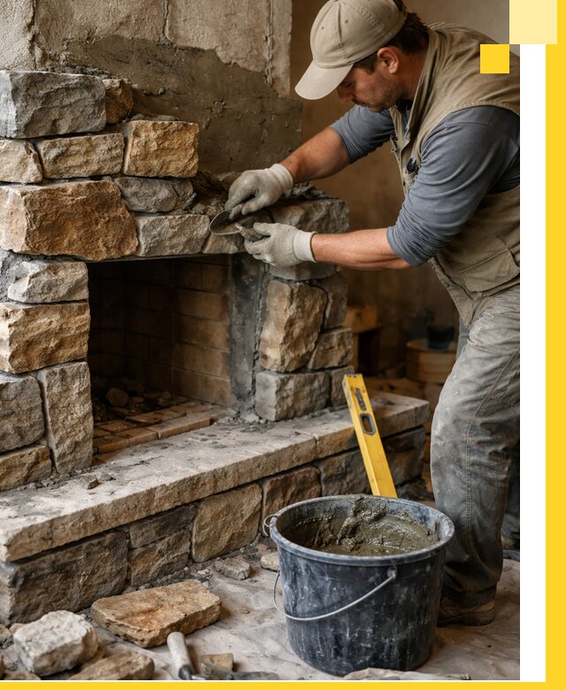 Изготовление и установка каменных каминов под ключ в Волгограде