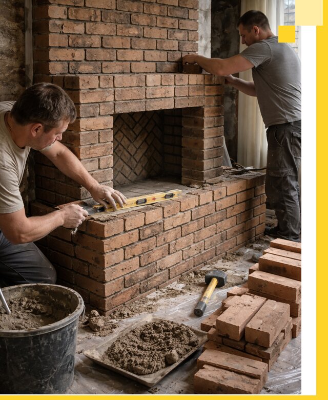 Изготовление и установка кирпичных каминов в Волгограде