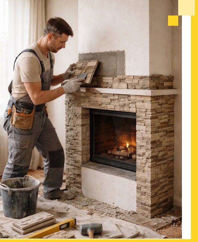 Изготовление и монтаж каминов для дома под ключ в Волгограде