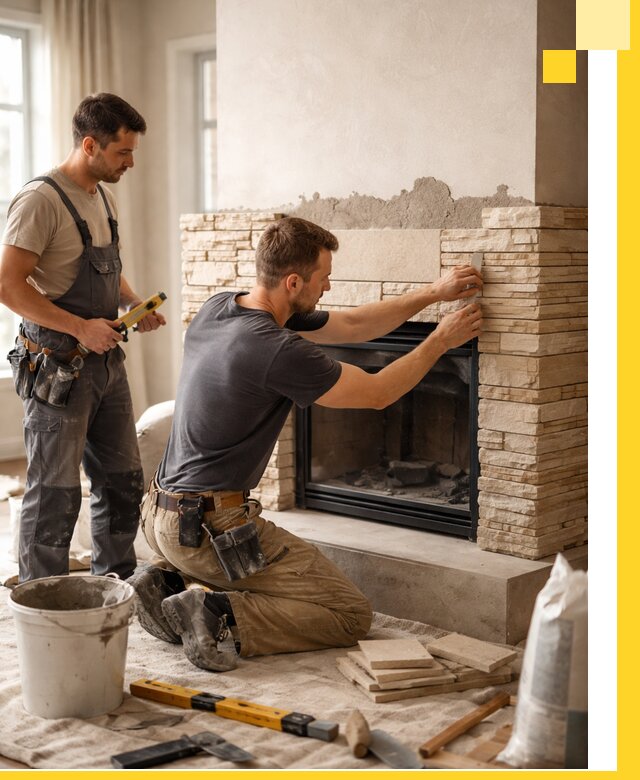 Установка и монтаж каминов для загородного дома в Волгограде