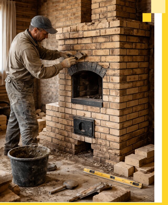 Кирпичные печи под ключ в Волгограде: проектирование и кладка