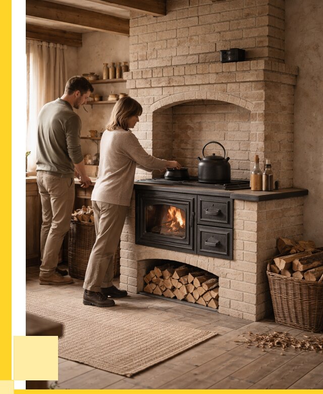 Печи с плитой в Волгограде от 46760 р. | ЭриданВлг — кирпичная печь