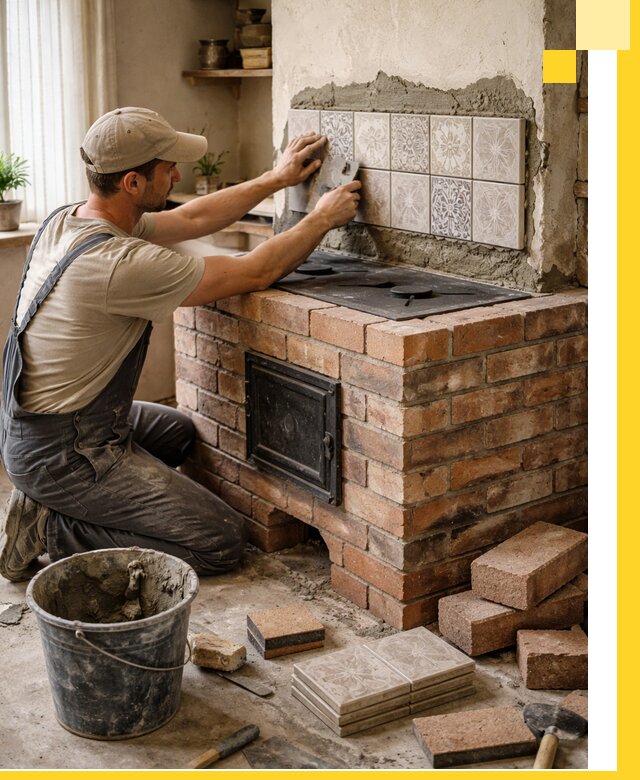 Печи с плитой на заказ монтаж гарантия и сервис в Волгограде