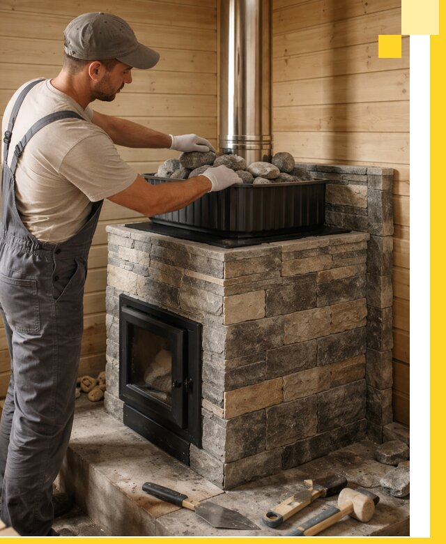 Печи для парной в Волгограде, производство, монтаж и обслуживание