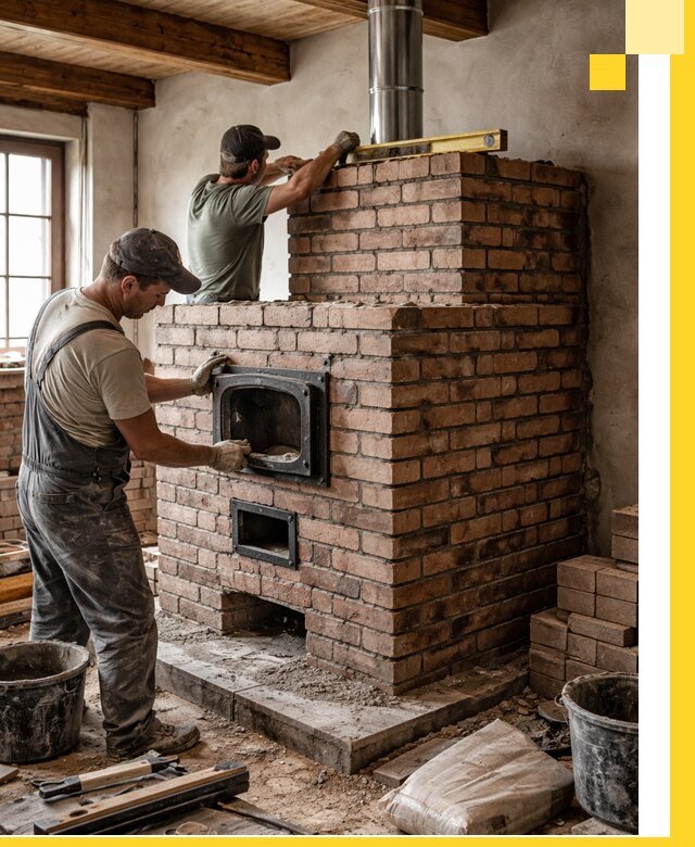 Печи для загородного дома под ключ в Волгограде — монтаж и сервис