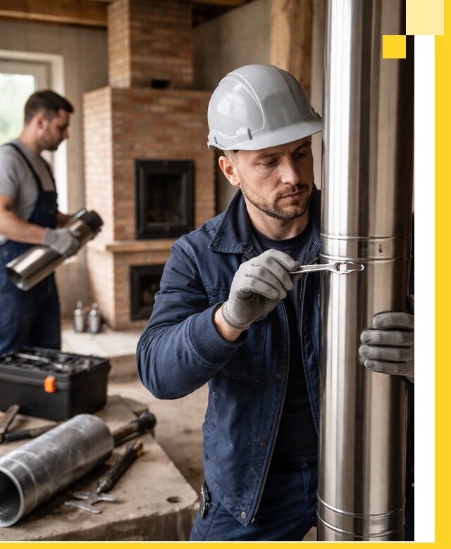 Профессиональный монтаж дымоходов для печей в Волгограде