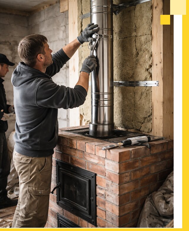 Изготовление и монтаж печей и дымоходов под ключ в Волгограде