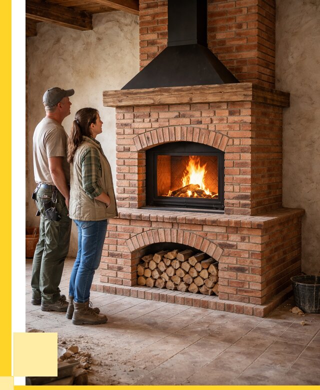 Печи камины из кирпича в Волгограде от 124692 р. | ЭриданВлг