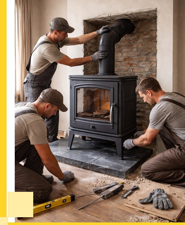 Монтаж печи камина в частном доме в Волгограде от 25978 р. | ЭриданВлг