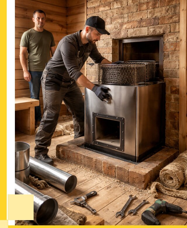 Монтаж банных печей под ключ в Волгограде от 18704 р., ЭриданВлг