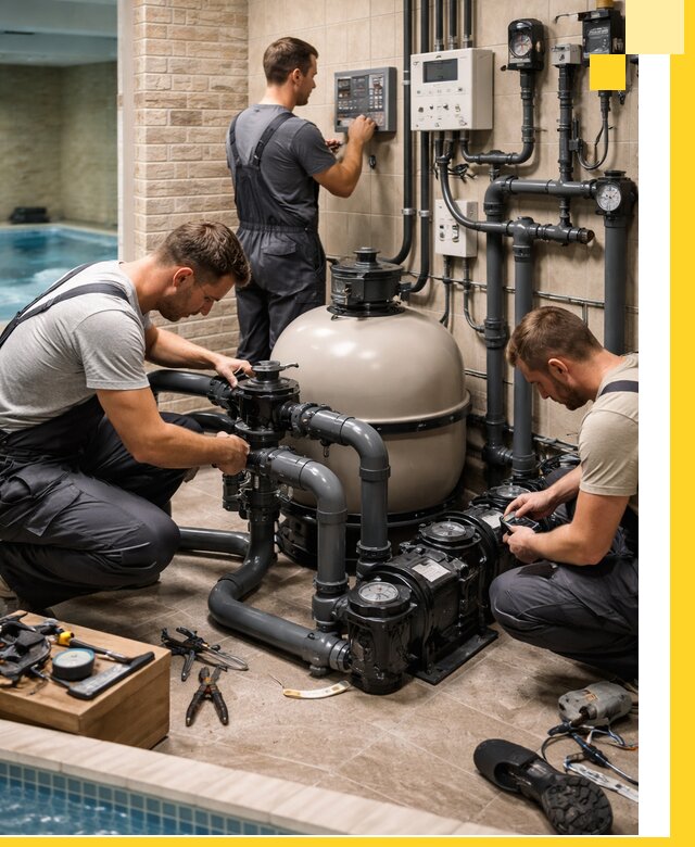 Комплексное оборудование для бассейнов под ключ в Волгограде