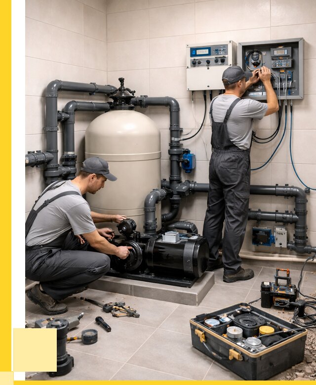 Монтаж оборудования для бассейнов в Волгограде от 41564 р. | ЭриданВлг