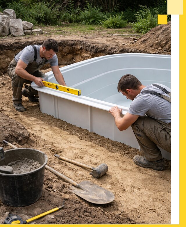 Производство и установка пластиковых бассейнов в Волгограде под ключ