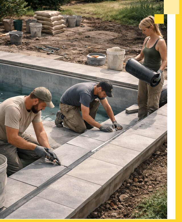 Строительство и монтаж уличных бассейнов под ключ в Волгограде