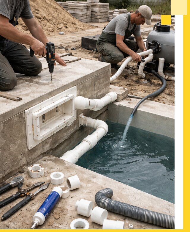 Строительство скиммерных бассейнов под ключ в Волгограде