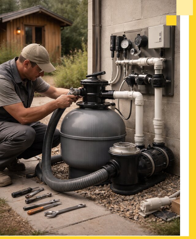 Продажа и монтаж фильтров и насосов для бассейнов в Волгограде