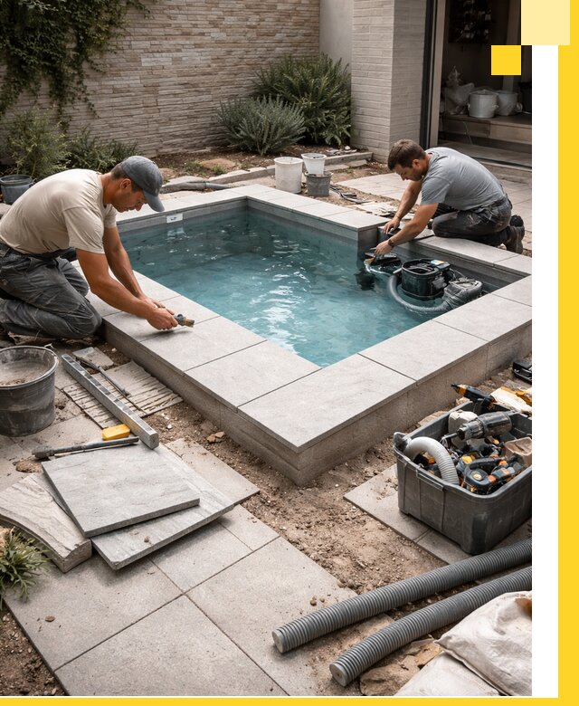 Мини бассейны под ключ в Волгограде, дизайн и установка