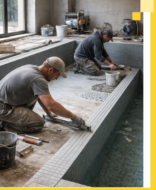 Строительство бассейна в частном доме в Волгограде под ключ