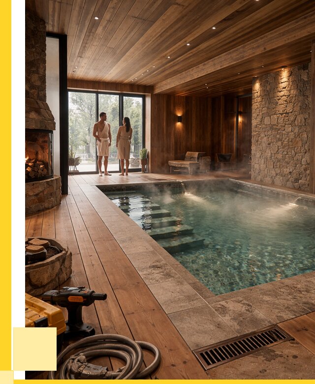 Проекты бань с бассейном под ключ в Волгограде от 77933 р., ЭриданВлг