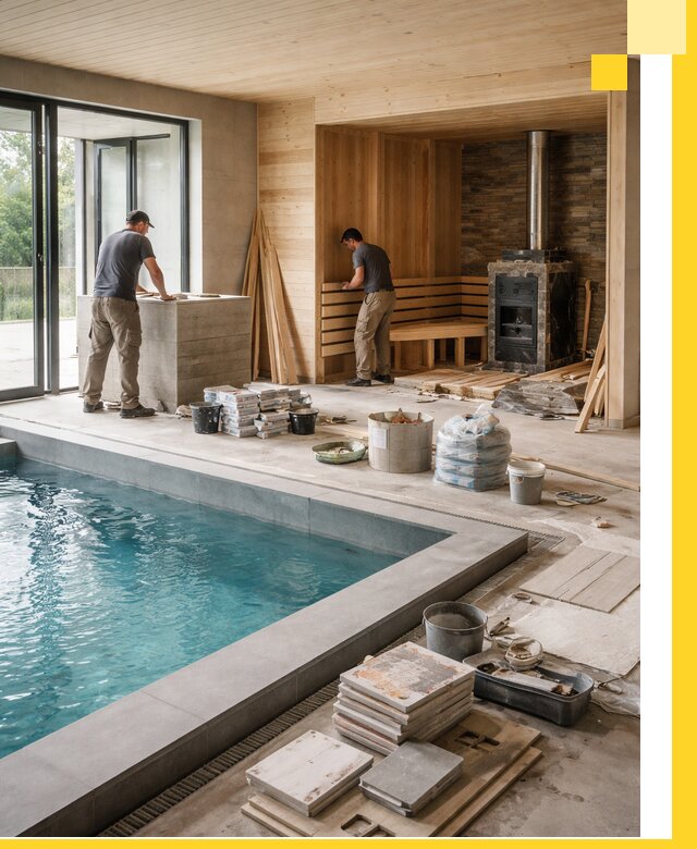 Проектирование и строительство бань с бассейном в Волгограде