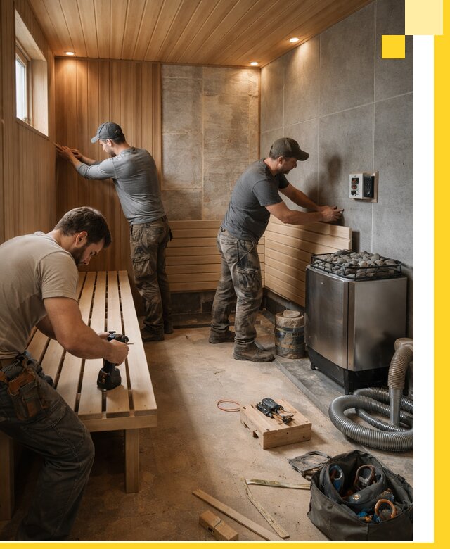 Сауны под ключ в Волгограде, проектирование, строительство, отделка