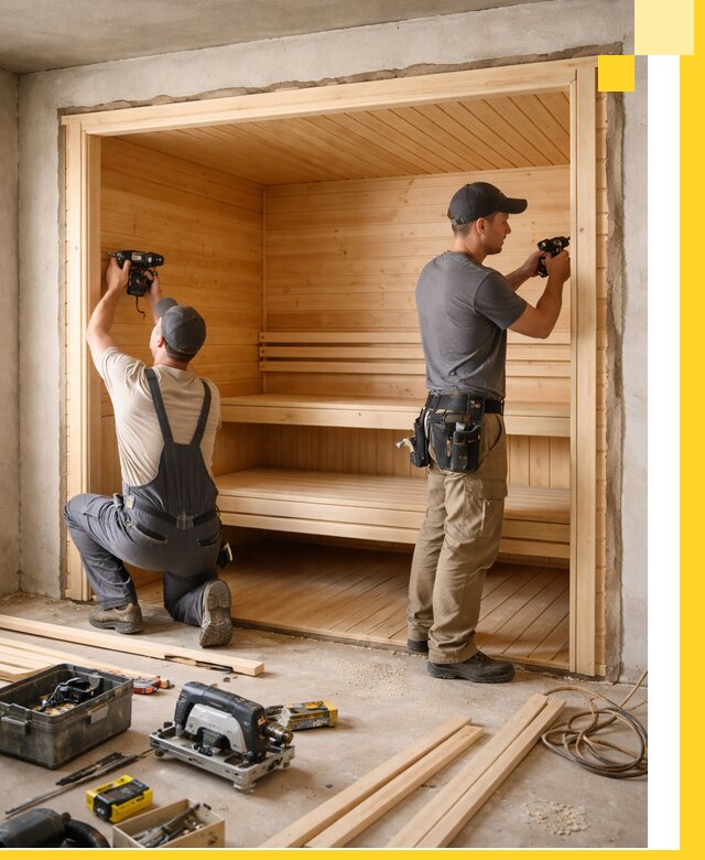 Монтаж саун под ключ в Волгограде — проектирование и установка