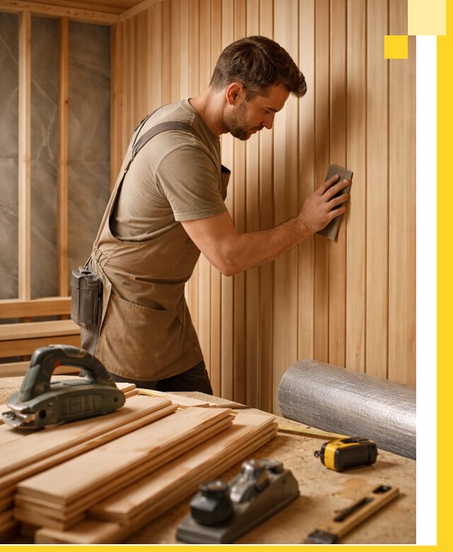 Профессиональная отделка саун и парных под ключ в Волгограде