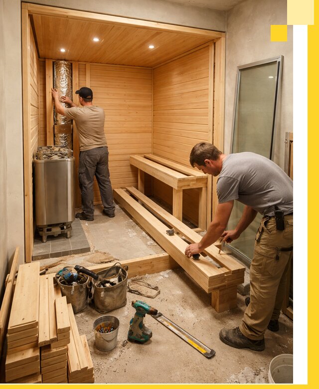 Проектирование и установка домашних саун под ключ в Волгограде