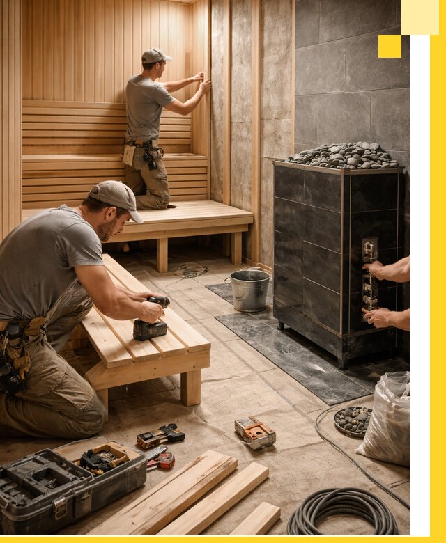 Дизайн и строительство интерьерных саун под ключ в Волгограде