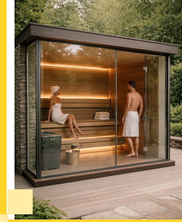 Сауна стеклянная и двери для сауны в Волгограде от 259775 р. | ЭриданВлг