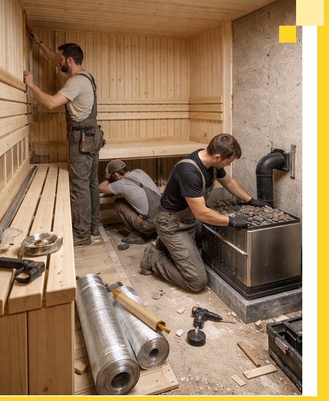 Индивидуальные сауны на заказ в Волгограде под ключ, проект и монтаж