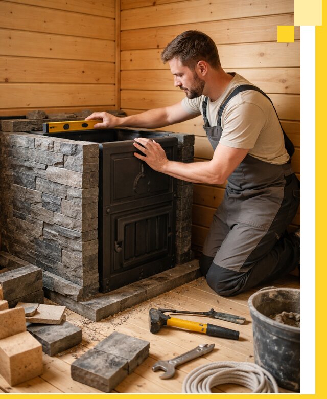 Производство и установка печей для саун под ключ в Волгограде