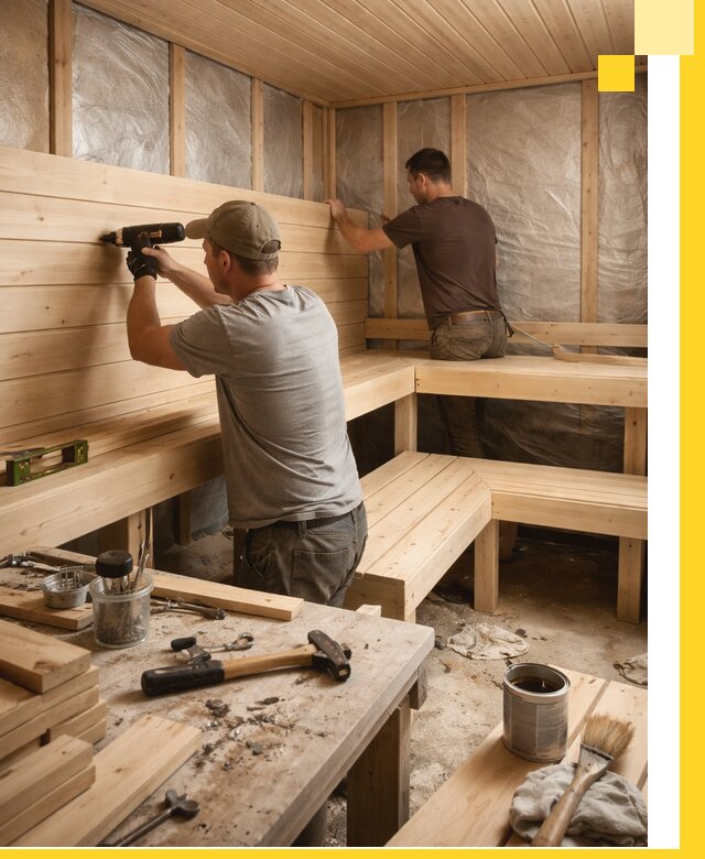 Профессиональная отделка бань и саун под ключ в Волгограде