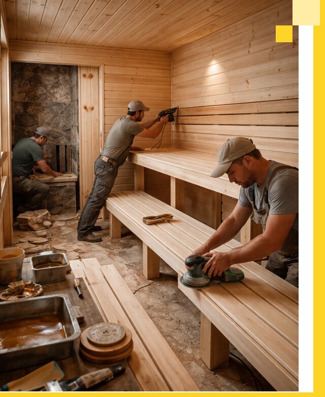 Профессиональная отделка бань в Волгограде под ключ, с гарантией