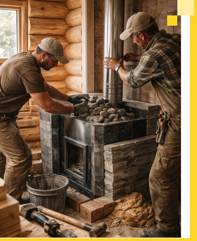 Строительство и отделка русских бань под ключ в Волгограде