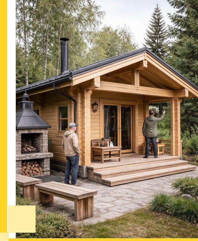 Деревянные бани под ключ в Волгограде от 467595 р. | ЭриданВлг