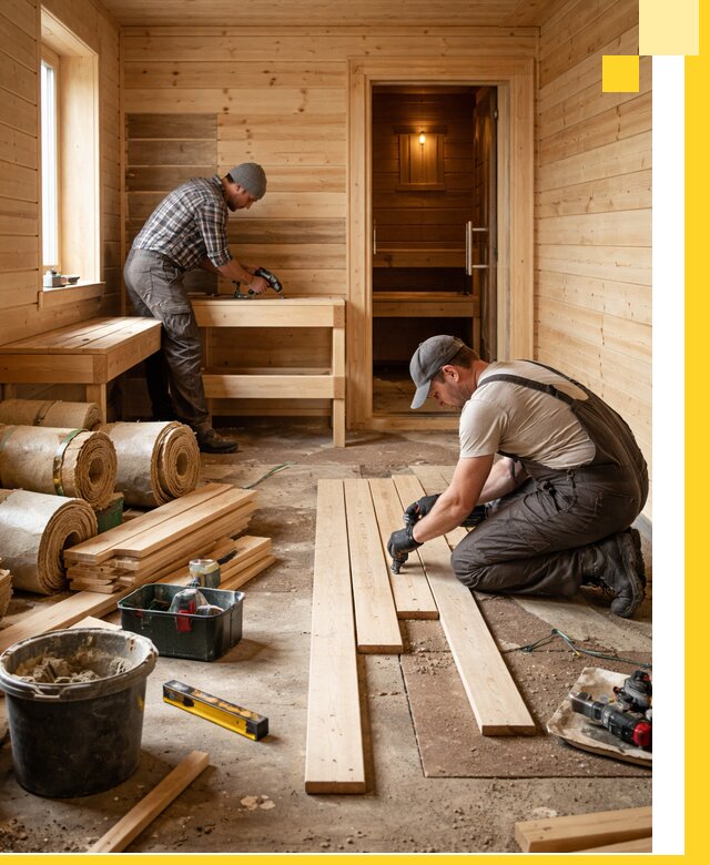 Индивидуальный проект бани с комнатой отдыха под ключ в Волгограде