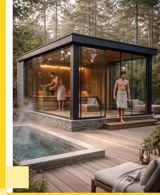 Стеклянные бани и двери в Волгограде от 467595 р. | ЭриданВлг