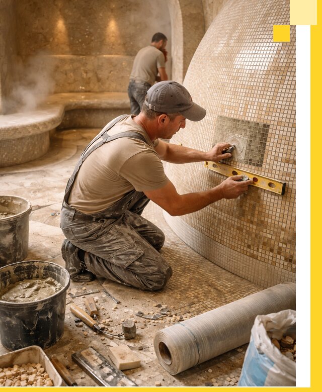 Хамам под ключ в Волгограде: проектирование, строительство, отделка