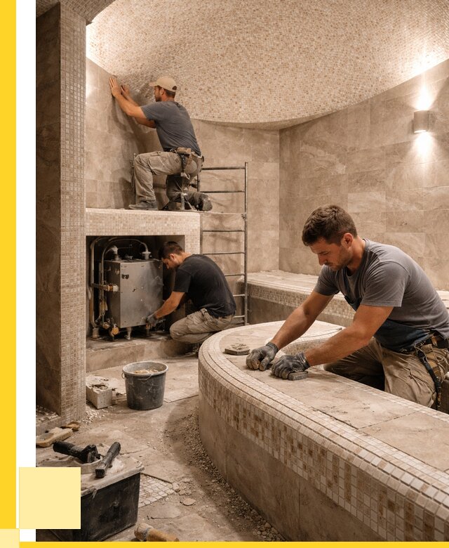 Монтаж хамамов под ключ в Волгограде от 259775 р. ЭриданВлг