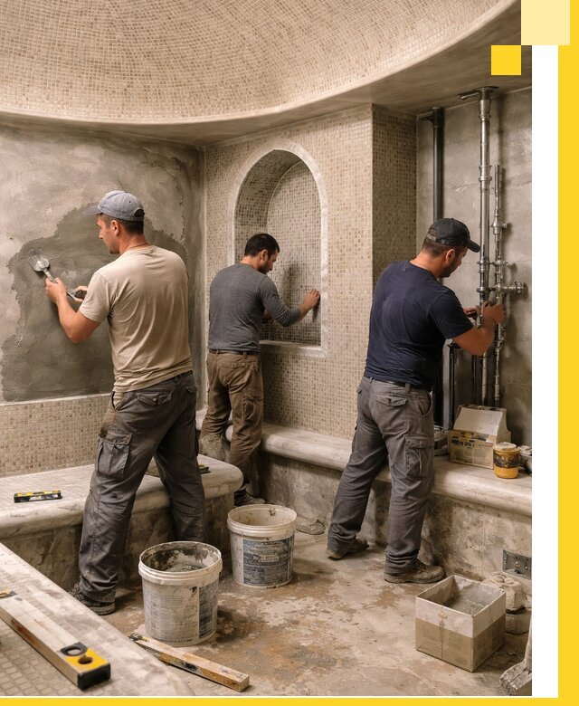 Профессиональный монтаж хамамов под ключ в Волгограде с гарантией