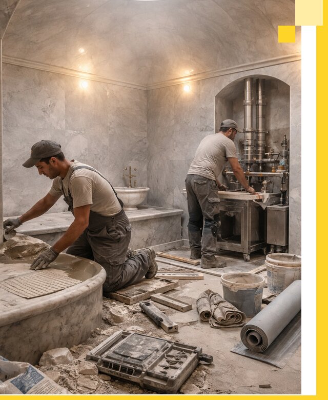 Строительство турецких бань хаммам под ключ в Волгограде