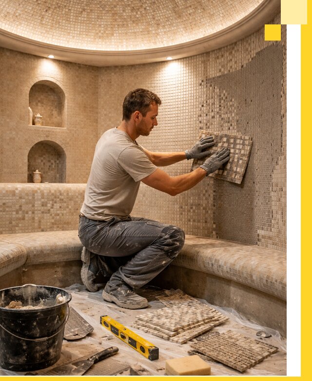 Устройство и монтаж домашнего хамама под ключ в Волгограде