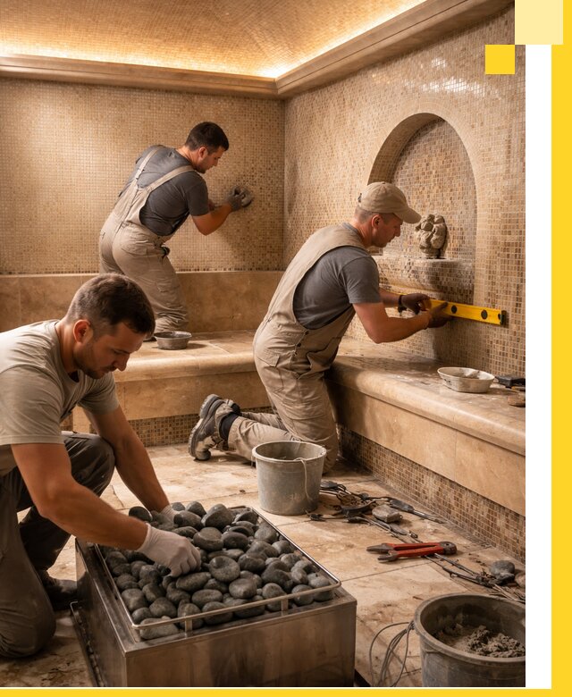 Проектирование и строительство хамама и сауны в Волгограде