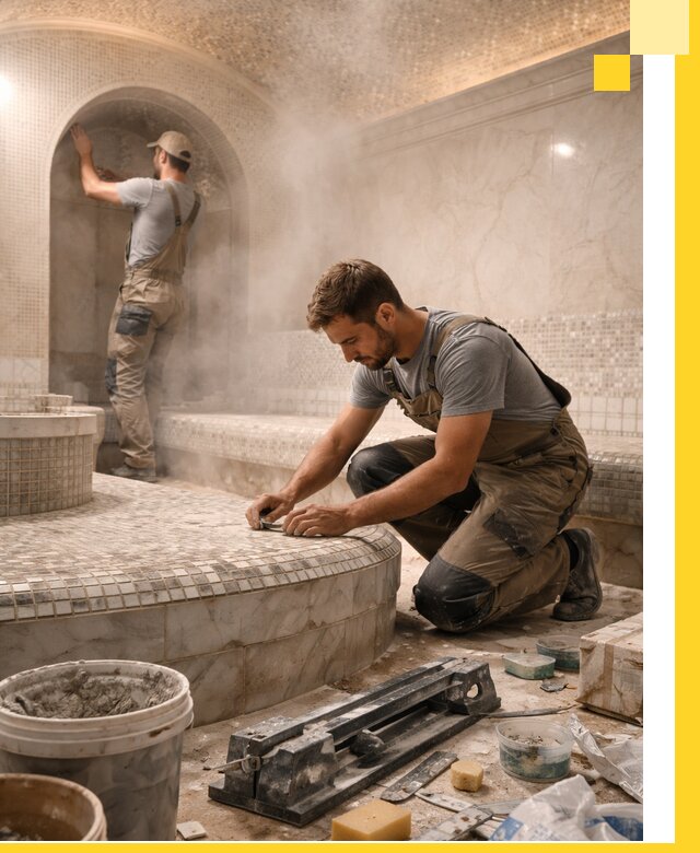 Профессиональный дизайн хамама и SPA под ключ в Волгограде