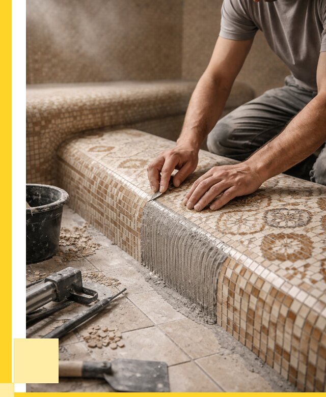 Плитка для хамама под ключ в Волгограде от 3637 р. | ЭриданВлг