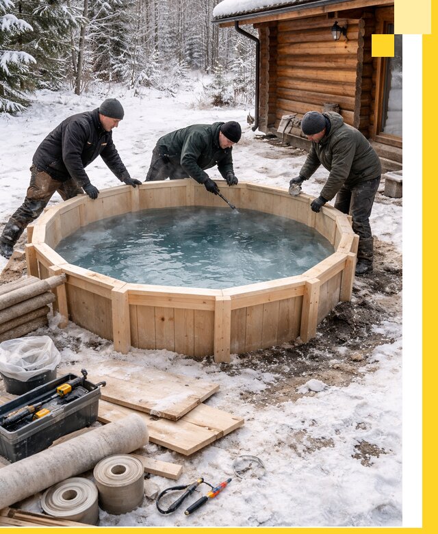 Изготовление и установка ледяных купелей под ключ в Волгограде